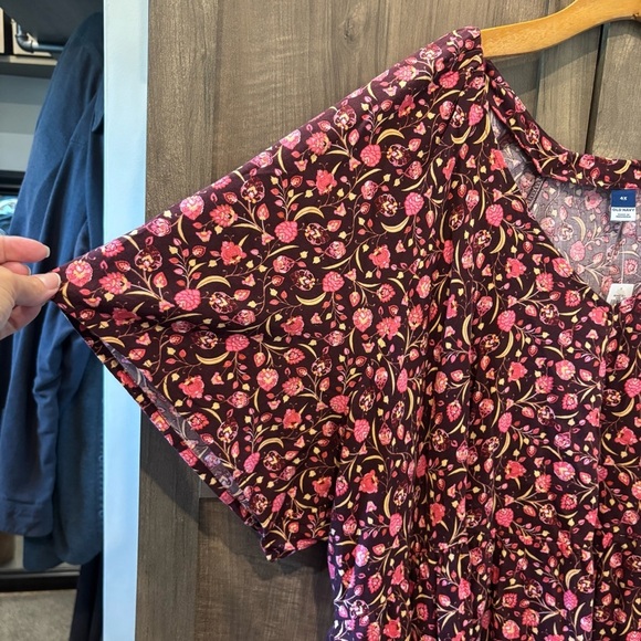 NWT Old Navy 4X Sing Dress Floral Flutter Sleeve - Picture 7 of 13